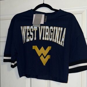 West Virginia Navy and Gold Women's Jersey Game Day Couture